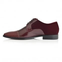 Language Men's Wine Premium Wedding Formal Shoes