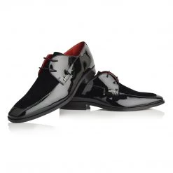 Language Men's Black Premium Wedding Formal Shoes