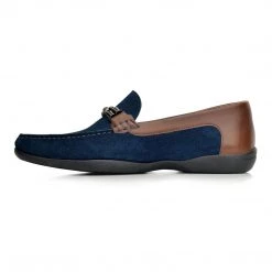 Language Men's Navy Premium Casual Formal Shoes