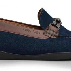 Language Men's Navy Premium Casual Formal Shoes