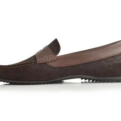 Language Men's Brown Premium Casual Driving Shoes