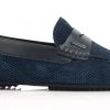 Language Men's Navy Premium Casual Driving Shoes
