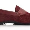 Language Men's Wine Premium Casual Driving Shoes