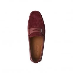 Language Men's Wine Premium Casual Driving Shoes