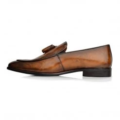 Language Men's Tan Premium Party Formal Shoes