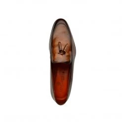 Language Men's Tan Premium Party Formal Shoes