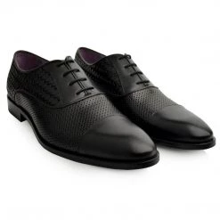 Language Men's Black Premium Party Formal Shoes