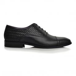 Language Men's Black Premium Party Formal Shoes