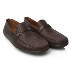 Language Men's Brown Premium Casual Driving Shoes