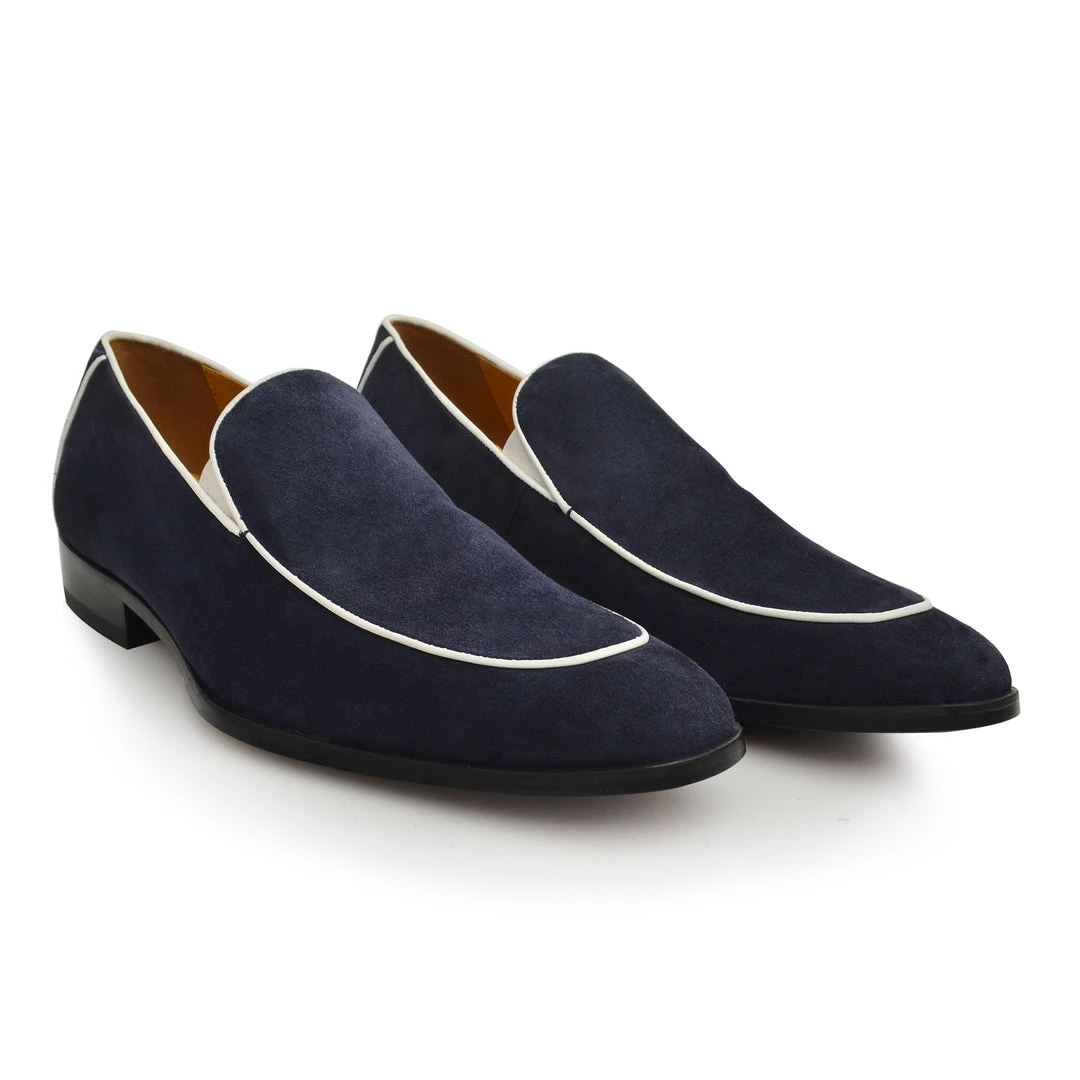 Language Men's Navy Premium Casual Formal Shoes 4 Language Men's Navy Premium Casual Formal Shoes