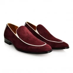 Language Men's Wine Premium Casual Formal Shoes