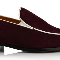 Language Men's Wine Premium Casual Formal Shoes