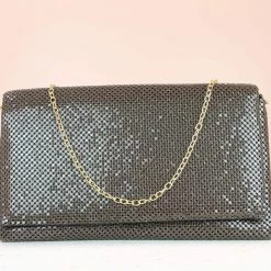 Inc.5 FORMAL FLAPPED CLUTCH - BROWN BAGS