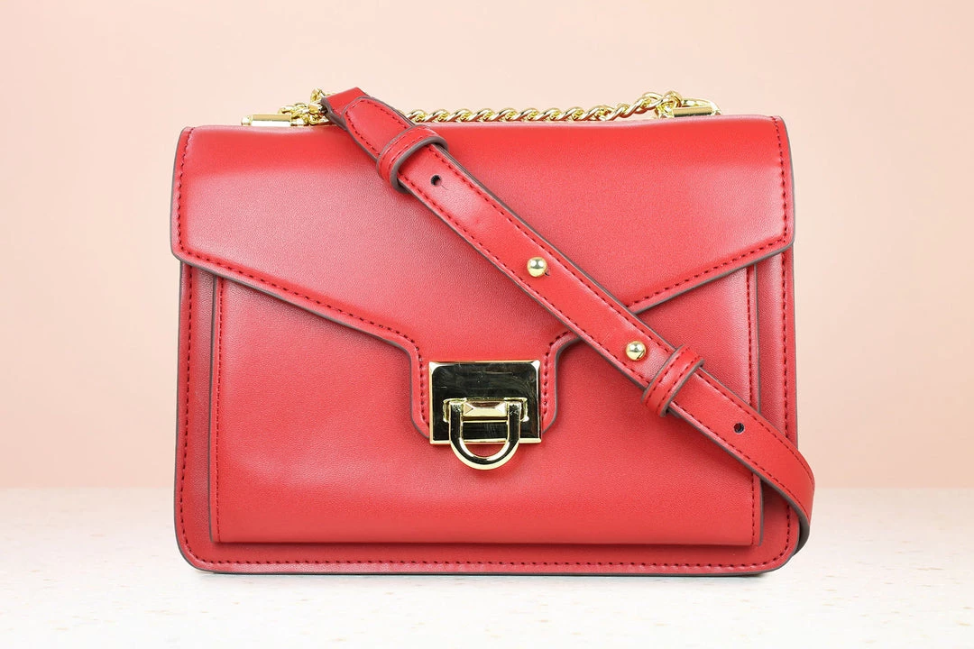 Inc.5 FLAPPED CASUAL SLING - RED BAGS 3 Inc.5 FLAPPED CASUAL SLING - RED BAGS