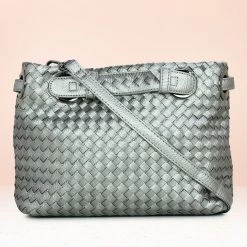 Inc.5 BAGS CASUAL SATCHEL BAG-GUN METAL