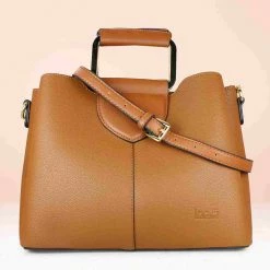 Inc.5 OFFICE SATCHEL BAG - TAN