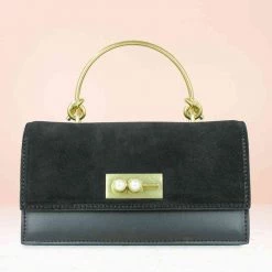 Inc.5 PARTY FLAP CLUTCH - BLACK BAGS