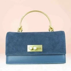 Inc.5 PARTY FLAP CLUTCH - BLUE