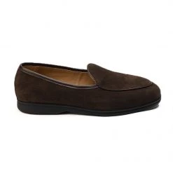 Heel & Buckle London Brown Suede Venetian Loafers MEN